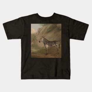 Zebra by Jacques-Laurent Agasse Kids T-Shirt
